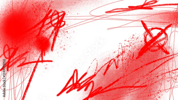 Obraz graffiti overlay in grunge style on transparent background