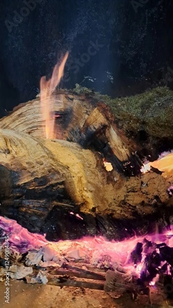 Obraz Feu de cheminée 