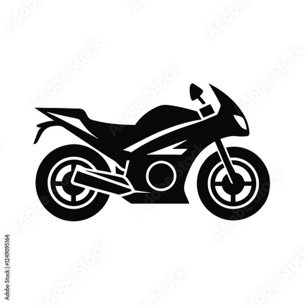 Fototapeta vector motorcycle icon