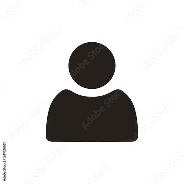 Fototapeta User icon. profile, avatar, Person Profile, User silhouette isolated on transparent background, icon for app or web site, user PNG