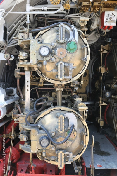 Obraz Torpedo room section of submarine