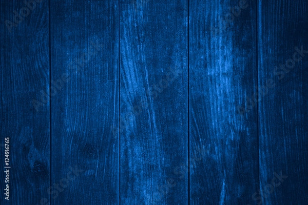 Obraz blue wooden background