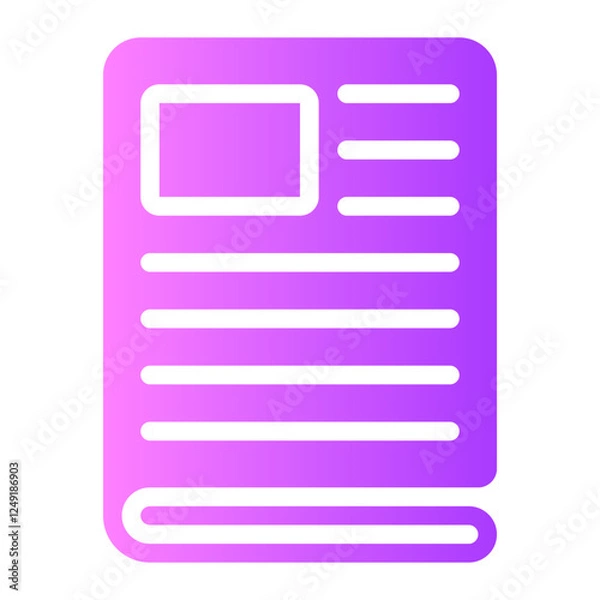 Obraz magazine gradient icon