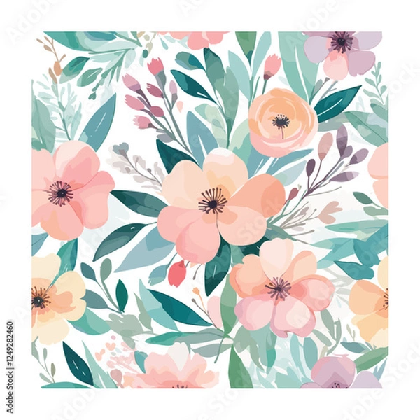 Fototapeta Concept of Spring background vector illustration
