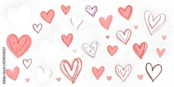 Obraz seamless pattern with hearts