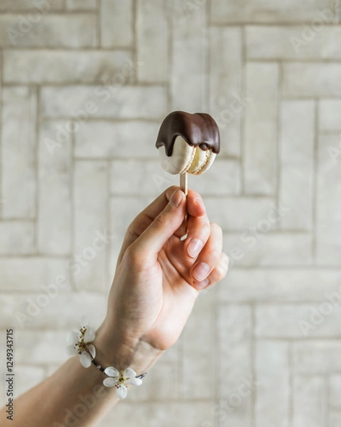 Fototapeta Macarons. French sweets in different variations