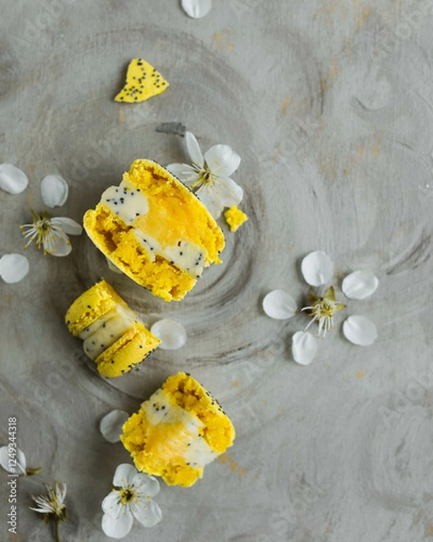 Fototapeta Macarons. French sweets in different variations