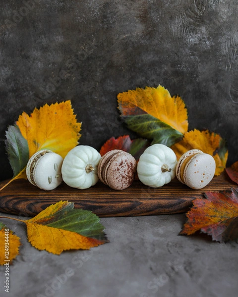 Fototapeta Macarons. French sweets in different variations