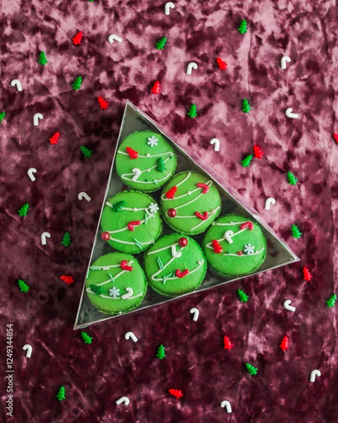 Fototapeta Macarons. French sweets in different variations