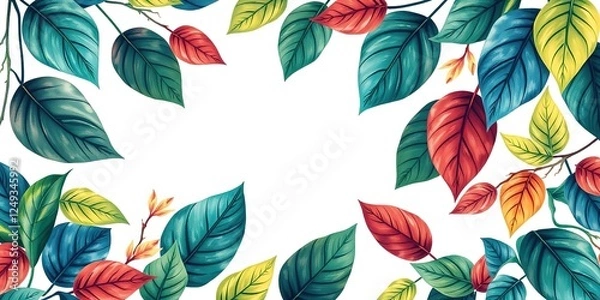 Fototapeta Colorful Autumn Foliage Background for Design