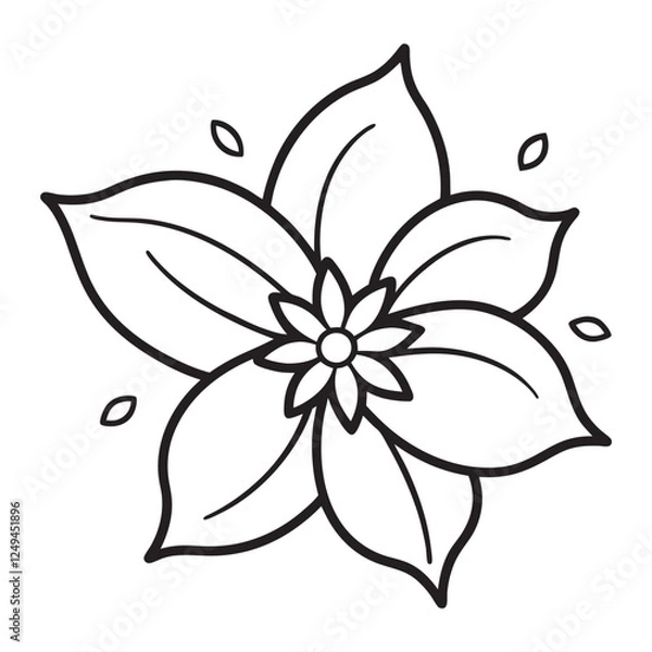 Obraz black and white lily