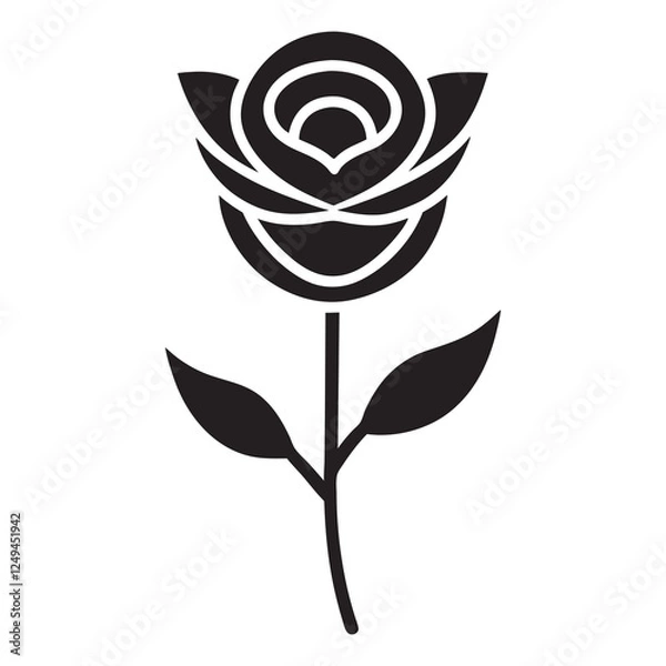 Fototapeta rose vector illustration
