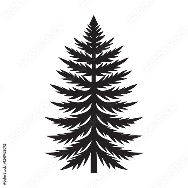 Obraz set of pine branches