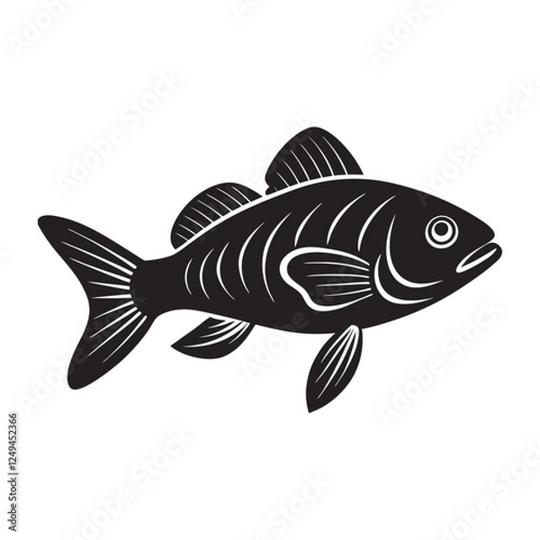 Obraz Fish silhouette design