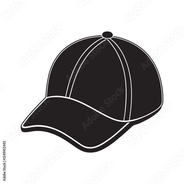 Obraz Black Cap silhouette design