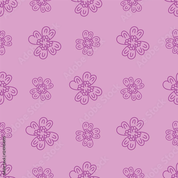 Fototapeta floral seamless allover design pattern