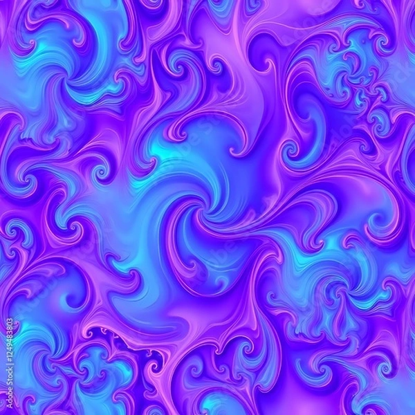 Fototapeta Ethereal Cosmic Swirl - Abstract Fractal Design