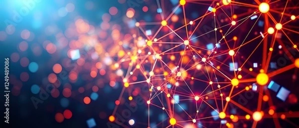 Obraz Futuristic Interconnected Network