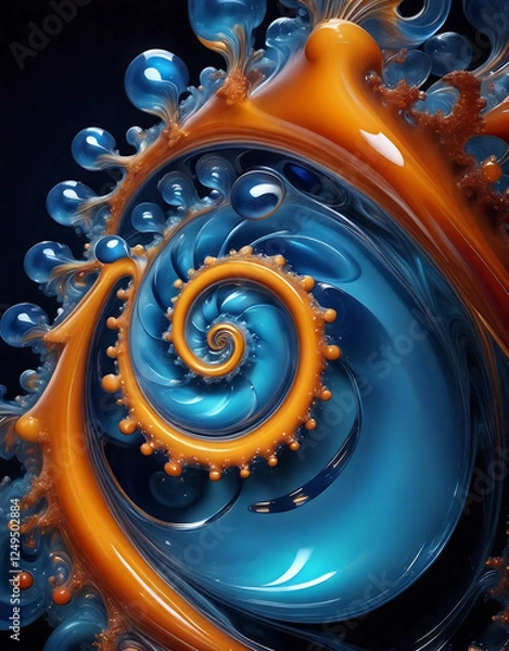 Obraz abstract fractal background