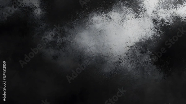 Fototapeta Black and Gray Misty Fog Background Creating an Intense and Atmospheric Artistic Aesthetic