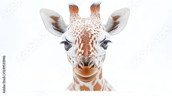 Obraz giraffe isolated on white