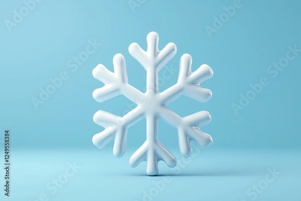 Fototapeta 3d Snowflake
