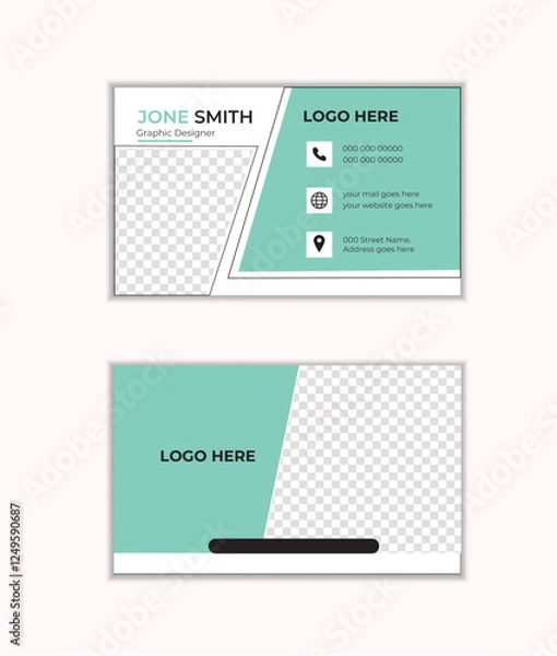 Obraz Simple Business Card Layout