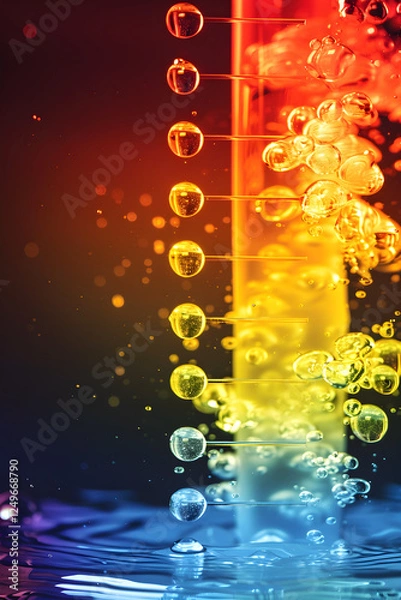 Fototapeta Comprehensive Illustrative Concept of pH Value with Real-life Examples