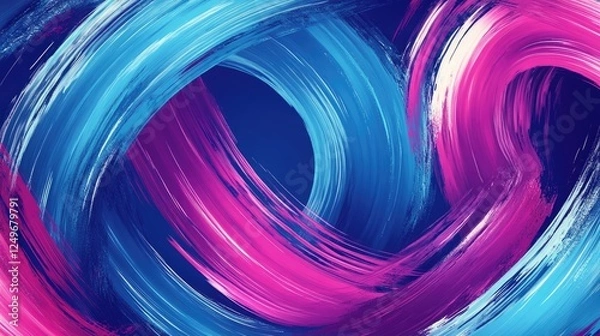 Fototapeta Abstract Artwork with Two Swirling Colors