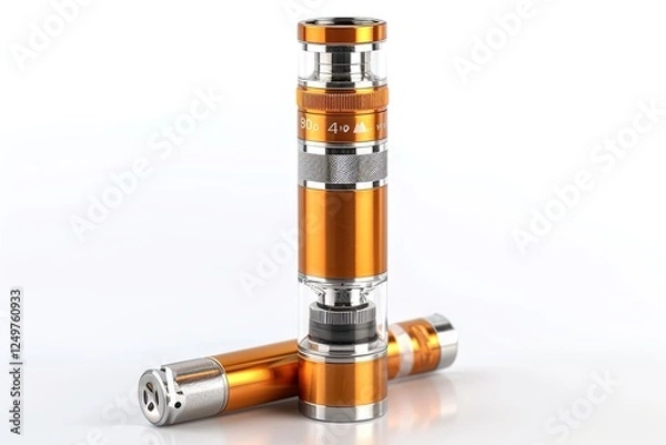 Fototapeta Advanced Geek Vape Kit with Solid Background