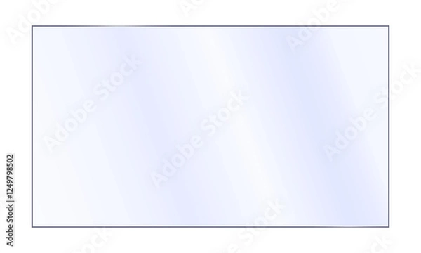 Obraz Clear, shiny acrylic sheet. Transparent plastic panel. Realistic glare and reflection on a see-through surface. Ideal for showcasing objects or designs. PNG	