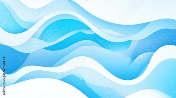 Fototapeta A stunning glassmorphism banner features a frosted glass effect, complementing vibrant, blurred blue circles. Perfect for modern designs.