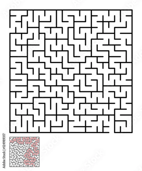Obraz Labyrinth, maze conundrum for kids