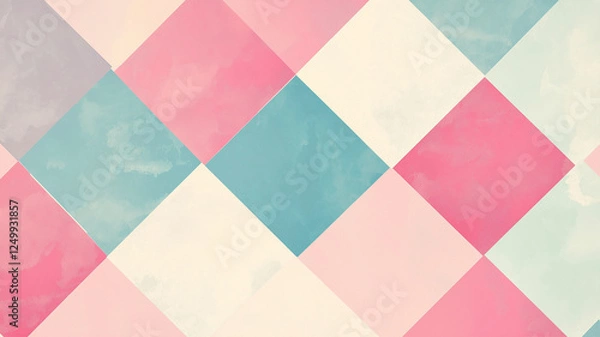 Fototapeta クラシックな格子模様 伝統的なチェックデザイン