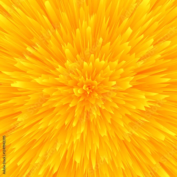 Fototapeta Vibrant Yellow Explosion Abstract Background capturing dynamic energy and creativity
