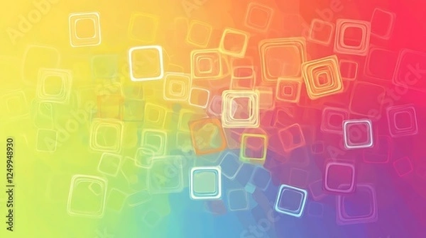 Fototapeta Abstract Colorful Square Pattern Background Design