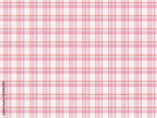 Obraz Plaid Fabric Pattern Background Vector