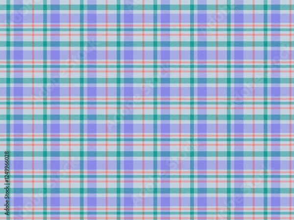 Obraz Plaid Fabric Pattern Background Vector