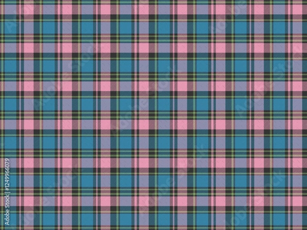 Obraz Plaid Fabric Pattern Background Vector