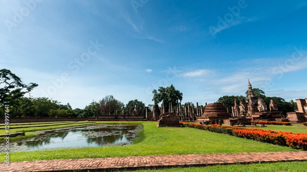 Fototapeta Sukhothai Historical Park, Sukhothai Thailand.