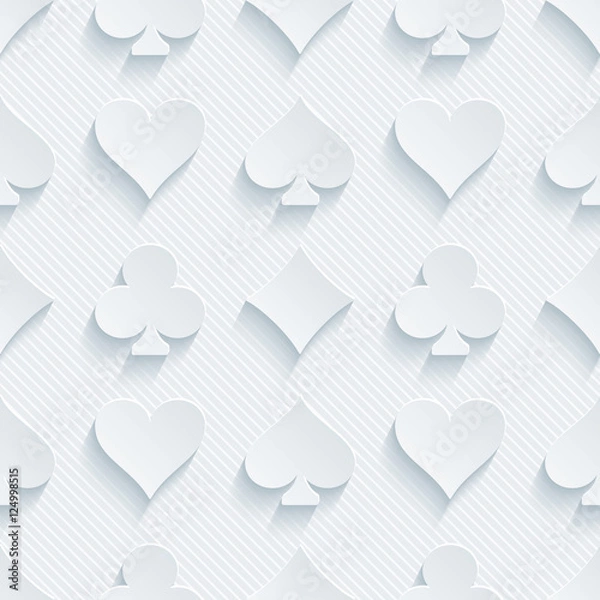 Fototapeta Light gray seamless background. Neutral tileable vector pattern.