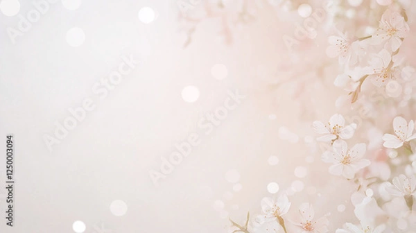 Fototapeta 桜のキラキラ背景素材 Cherry tree