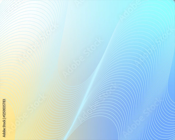 Obraz Pastel tint gradient background with wavy lines texture