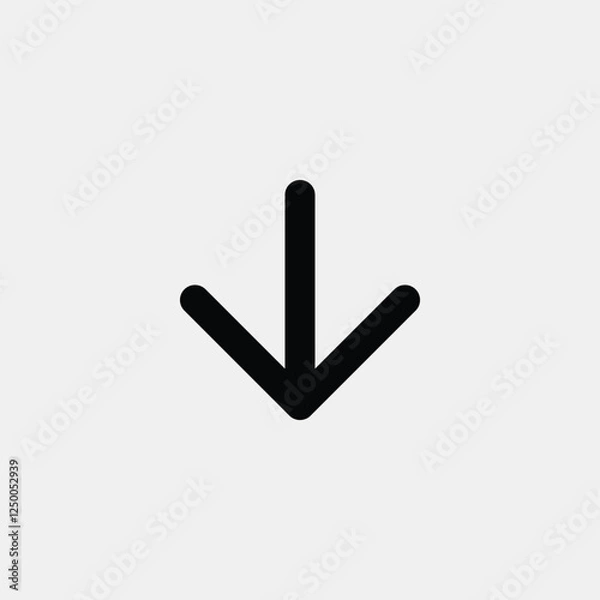 Obraz Simple Down Arrow Icon