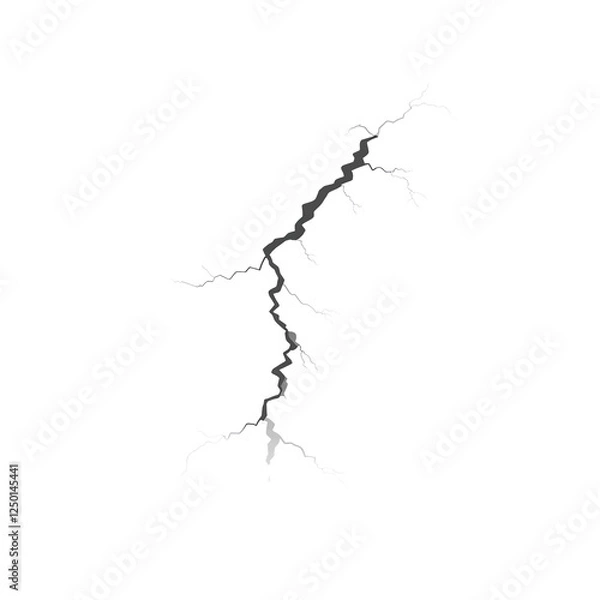Fototapeta Abstract Lightning Bolt Graphic  Energy, Power, and Nature's Force