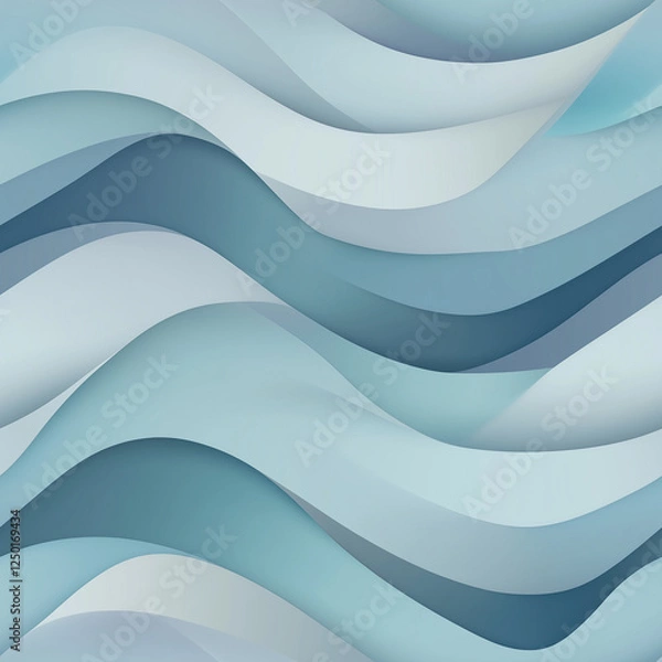 Fototapeta Abstract Blue Wave Design Background