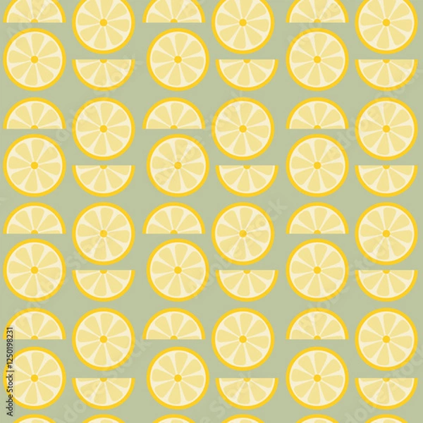 Obraz Lemon Pattern Illustration