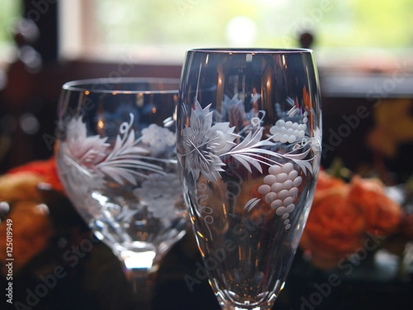 Obraz ハリウィン装飾、ガラス工芸/非常に細かく加工されて居たグラス。日本人以外では難しい工芸の世界。