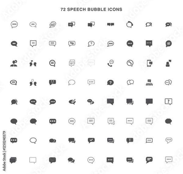 Fototapeta speech bubble icons symbol vector design