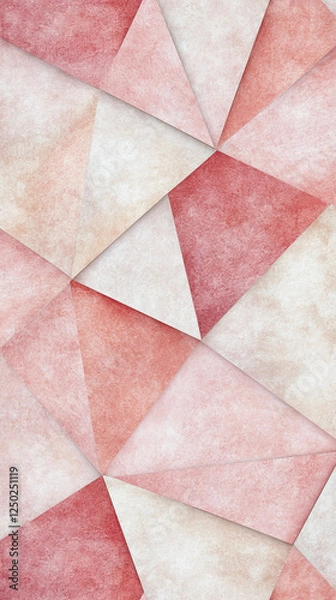 Fototapeta Abstract Geometric Triangles Pattern Background - Phone Wallpaper